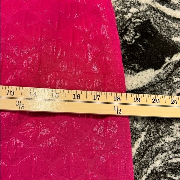 BANANA REPUBLIC raspberry pink textured short cotton skirt - Picture 10 of 16